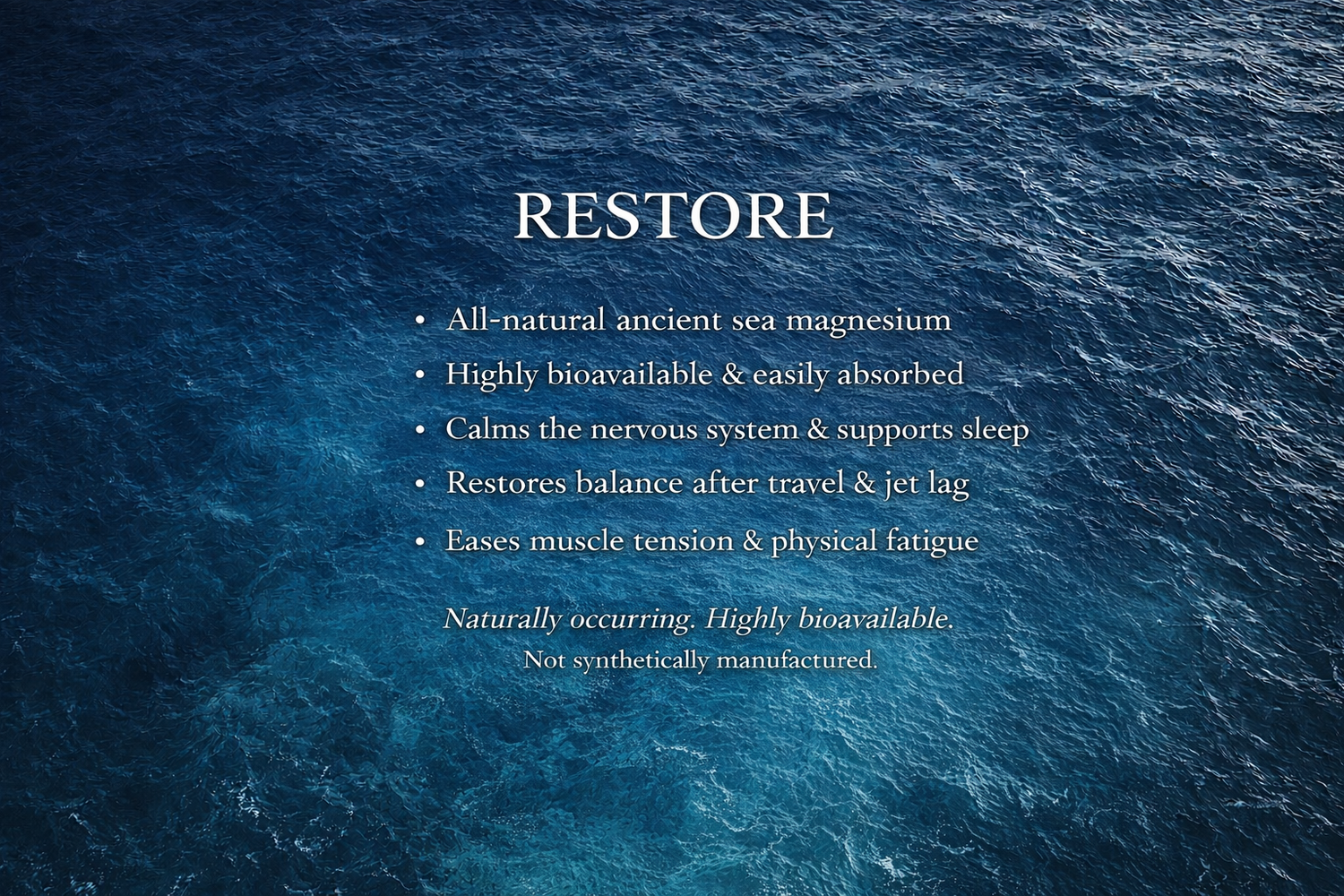 RESTORE ANCIENT SEA MAGNESIUM SPRAY